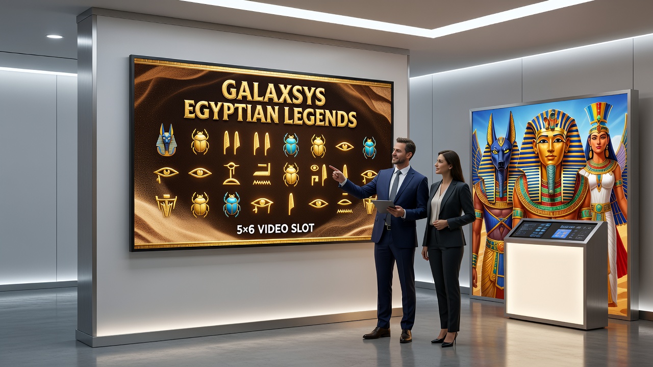 Detailed view of Egyptian Legends slot interface highlighting mythological symbols and bonus features
